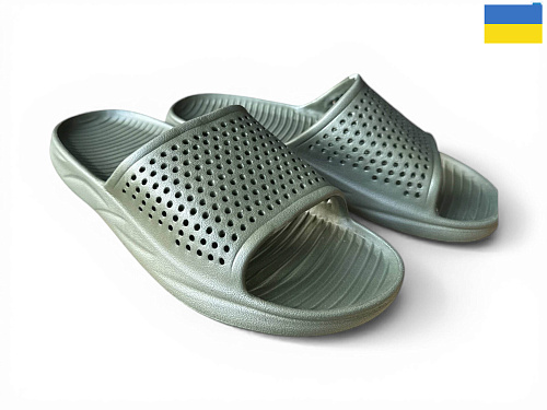 Шлепанцы Rai Shoes 409 хакі в магазине Фонтан Обуви