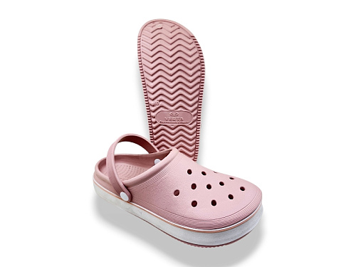 Кроксы Rai Shoes 4001 пудра в магазине Фонтан Обуви