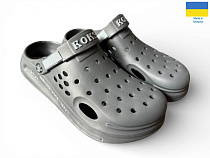 Кроксы Rai Shoes 516-018 графіт в магазине Фонтан Обуви