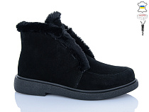 Ботинки Sali X377-1 чорний з чор-п.зима батал в магазине Фонтан Обуви