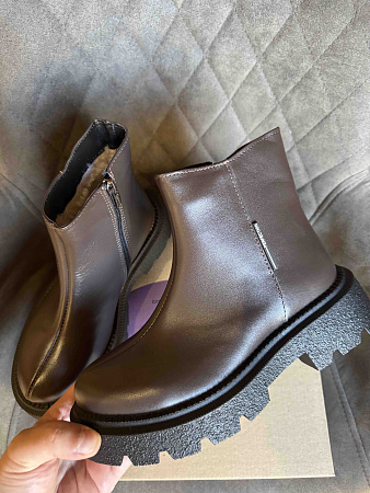 Ботинки Garti 347 корич шкіра байка в магазине Фонтан Обуви