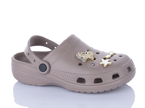 Кроксы Stt 21 т.бежевий (25-30) в магазине Фонтан Обуви