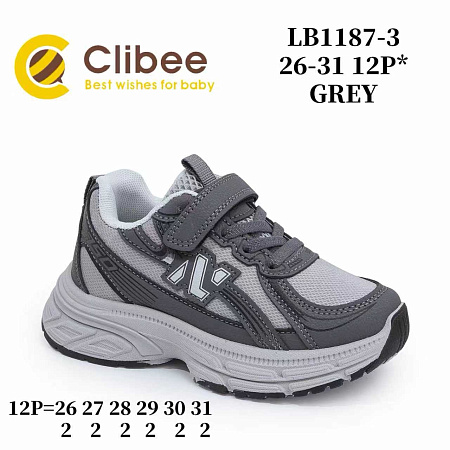 Кроссовки Clibee Apa-LB1187-3 grey в магазине Фонтан Обуви