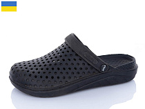 Кроксы Успіх Krok C68 чорний в магазине Фонтан Обуви