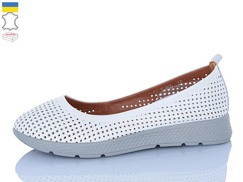 Туфли Sali 005-1 білий сір-п. в магазине Фонтан Обуви