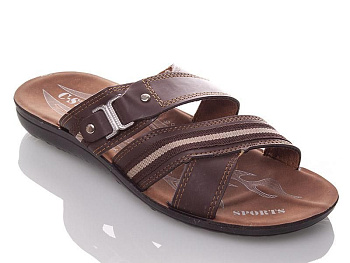 Шлепанцы Malibu MKD3819 brown в магазине Фонтан Обуви
