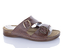 Шлепанцы Oskar 251 коричневий в магазине Фонтан Обуви