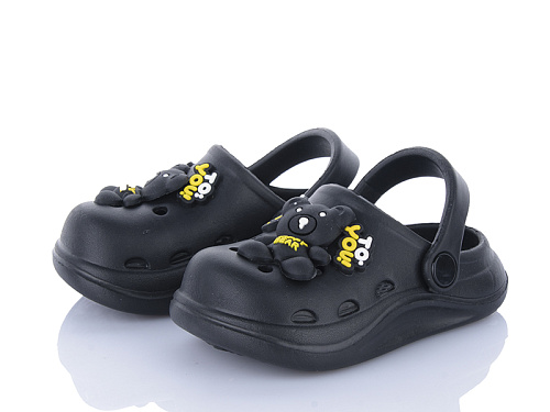 Кроксы Soylu KR09 black в магазине Фонтан Обуви