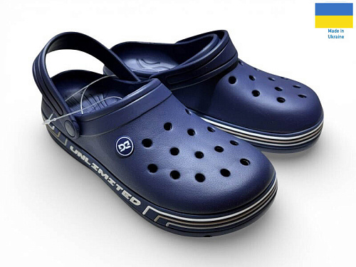 Кроксы Rai Shoes 602 синій в магазине Фонтан Обуви