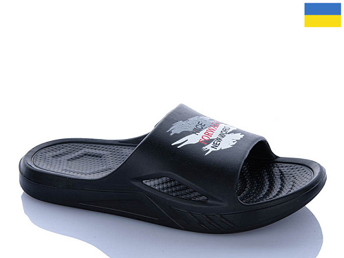 Шлепанцы Dago Олімп П408 чорний в магазине Фонтан Обуви