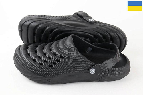 Кроксы Rai Shoes Сабо 14 чорний в магазине Фонтан Обуви