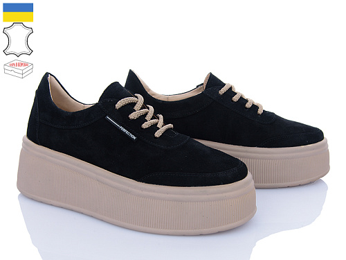 Кроссовки A.N.I.One 5064-272K чорний замш в магазине Фонтан Обуви