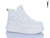 Ботинки Aba Y066 білий шк. в магазине Фонтан Обуви