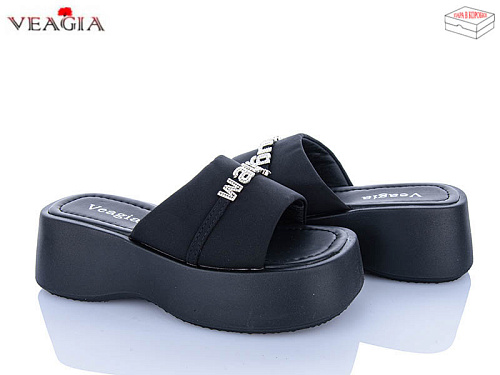 Шлепанцы Veagia-Ada N3 black в магазине Фонтан Обуви