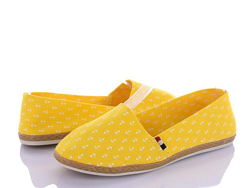 Слипоны Demur 2851 якір жовтий в магазине Фонтан Обуви