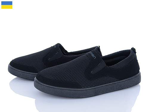 Слипоны Львов База B&R 501 чорний в магазине Фонтан Обуви