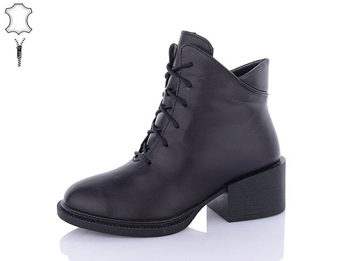 Ботинки Qq Shoes 917 black в магазине Фонтан Обуви