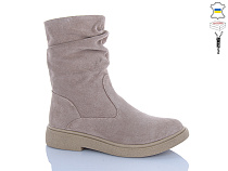 Ботинки Sali 19 капучино з беж-п.демі в магазине Фонтан Обуви