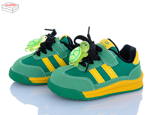 Кроссовки Calorie D37171 зелений-жовтий в магазине Фонтан Обуви