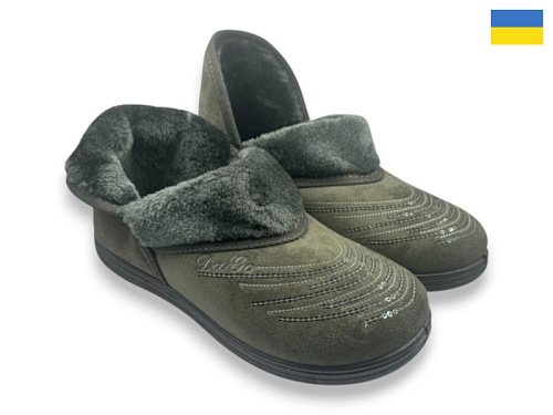 Тапочки Rai Shoes T03 хакі в магазине Фонтан Обуви