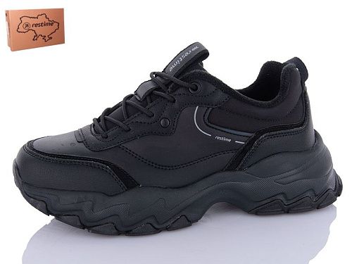Кроссовки Restime AWZ24294 black в магазине Фонтан Обуви