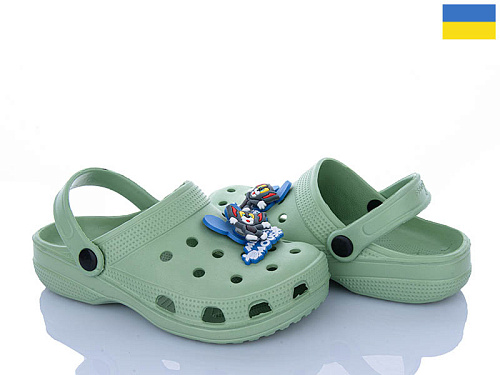 Кроксы Vladimir Cross 017-1 джибіт.крутит.оливка в магазине Фонтан Обуви