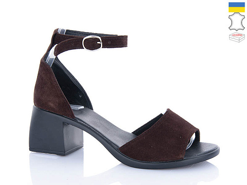 Босоножки Sali 122 коричневий з чор-п. в магазине Фонтан Обуви