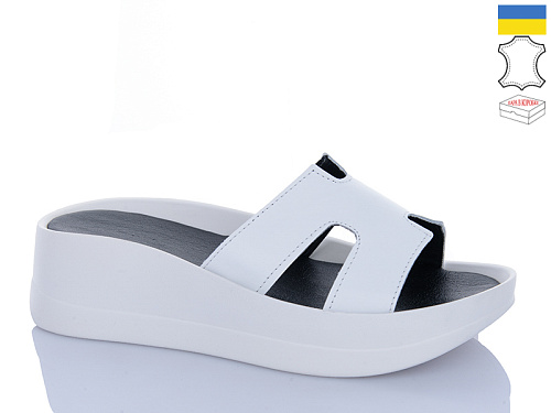 Шлепанцы Garti 19 білий шк. в магазине Фонтан Обуви