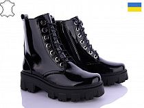 Ботинки No Brand 636 black lak в магазине Фонтан Обуви