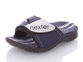 Шлепанцы Nexter H07 navy-black в магазине Фонтан Обуви