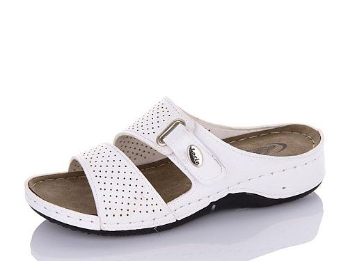 Шлепанцы Lorin L416 білий в магазине Фонтан Обуви