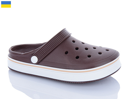 Кроксы Dago Верта Ж4001 шоколад в магазине Фонтан Обуви