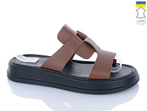 Шлепанцы Sali 22160 карамель чор-п. в магазине Фонтан Обуви