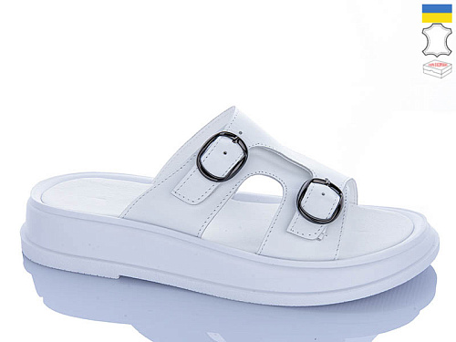 Шлепанцы Sali 12 білий біл-п. в магазине Фонтан Обуви
