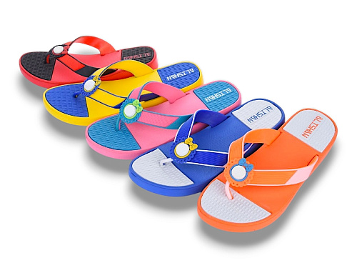 Шлепанцы Sanlin 04-082 mix в магазине Фонтан Обуви