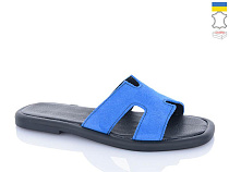 Шлепанцы Garti 84 синій замш в магазине Фонтан Обуви