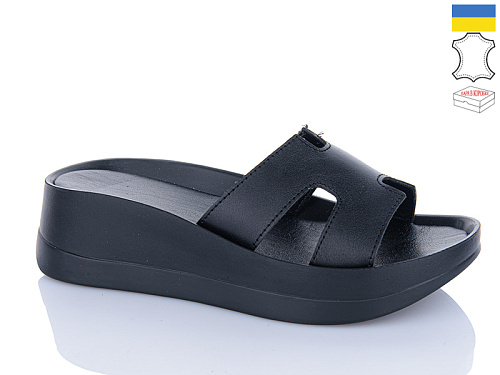 Шлепанцы Garti 6 чорний шк. в магазине Фонтан Обуви
