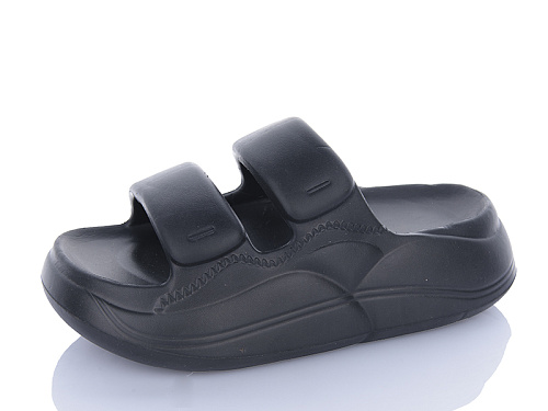 Шлепанцы Qq Shoes 7161 black в магазине Фонтан Обуви