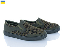 Слипоны Lvovbaza B&R 501 олива в магазине Фонтан Обуви