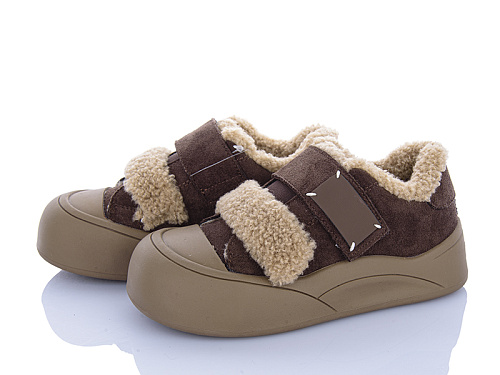 Кеды Clibee ABC6535 brown єврозима в магазине Фонтан Обуви