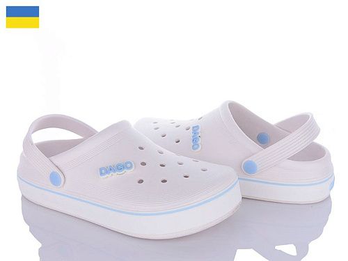 Кроксы Roks Dago 419 білий в магазине Фонтан Обуви