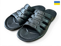 Шлепанцы Rai Shoes Еко чорний в магазине Фонтан Обуви