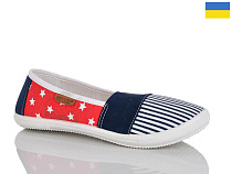 Слипоны Demur 6501 синій в магазине Фонтан Обуви