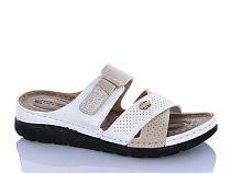 Шлепанцы Sali One 203-52 біл-бежевий в магазине Фонтан Обуви