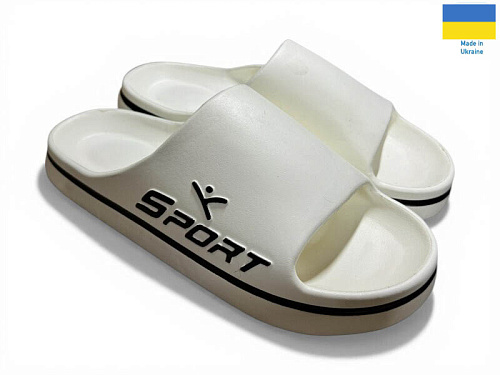 Шлепанцы Rai Shoes 403 білий в магазине Фонтан Обуви