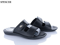 Шлепанцы Spencer 2403 чорний в магазине Фонтан Обуви