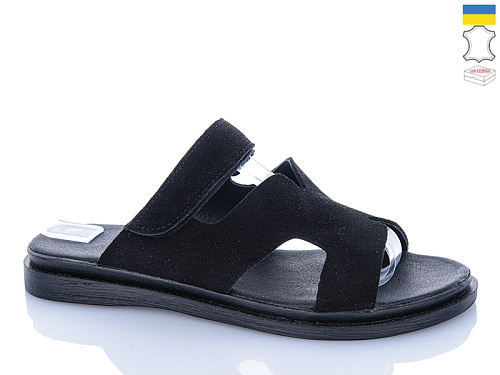 Шлепанцы Sali 55 чорний з чор-п. в магазине Фонтан Обуви