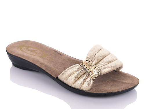 Шлепанцы Gurkem 809 gold (30-35) в магазине Фонтан Обуви