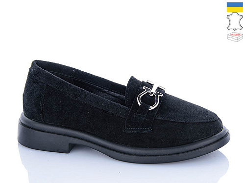 Туфли Garti 05 чорний замш в магазине Фонтан Обуви