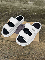 Шлепанцы 0115 біла шкіра в магазине Фонтан Обуви